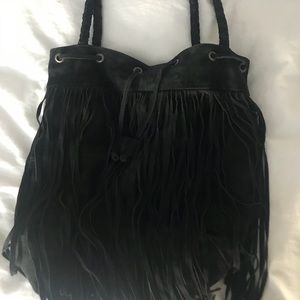 Fringe Suede shoulder bag